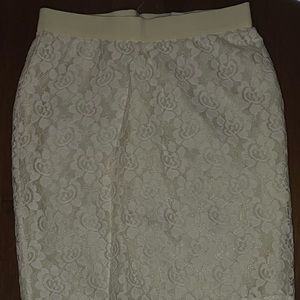 Pure Alfred Sung White Mini Skirt